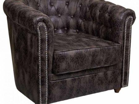 Armchair Alexandra House Living Brown 80 x 72 x 80 cm Upholstery For Cheap