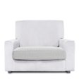 Sofa Cover Eysa JAZ White 85 x 15 x 100 cm Discount