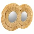 Wall mirror Alexandra House Living Brown 73 x 3 x 116 cm Circle For Sale