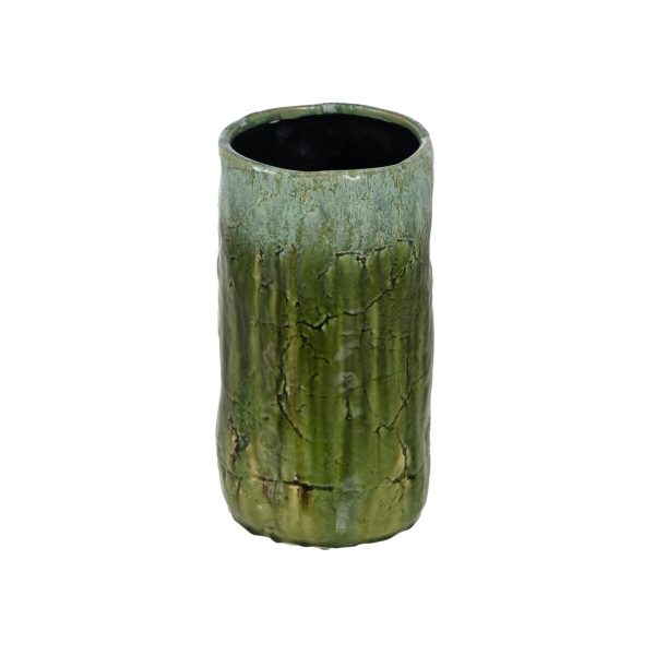 Vase Green Ceramic 17,5 x 17,5 x 33 cm Supply