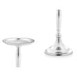 Candle Holder Silver Aluminium 10 x 17 x 8,5 cm (8 Units) Sale