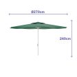 Sunshade Marbueno Green Polyester Steel Ø 270 cm Online Hot Sale