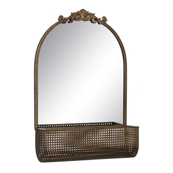 Wall mirror Golden 47 x 17,5 x 53 cm For Sale