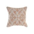 Cushion DKD Home Decor 50 x 15 x 50 cm Beige Pink Aluminium Traditional 50 x 1 x 50 cm Online Sale