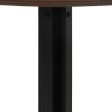 Table Black Natural MDF Wood 60 x 60 x 75 cm on Sale