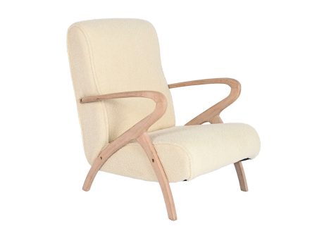 Armchair Home ESPRIT White Natural 57 x 55 x 85 cm Supply