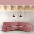 Sofa Cover Eysa JAZ Pink 110 x 120 x 450 cm Cheap