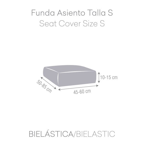 Sofa Cover Eysa JAZ White 85 x 15 x 60 cm Supply