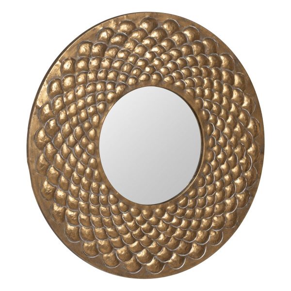 Wall mirror Golden 100 x 3 x 100 cm Online