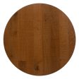 Table Black Natural MDF Wood 60 x 60 x 75 cm on Sale