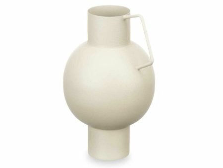 Vase Sphere Light brown Steel 15 x 23 x 13 cm (6 Units) For Discount