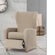 Armchair slipcovers Eysa TROYA Light brown 90 x 100 x 75 cm Fashion