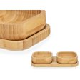 Appetizer Set Brown Bamboo (12 Units) For Discount