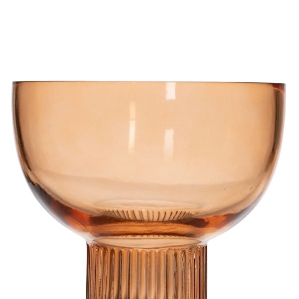 Vase Brown Crystal 15 x 15 x 15 cm Online