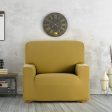 Armchair slipcovers Eysa BRONX Mustard 70 x 110 x 110 cm For Sale