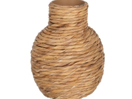 Vase Natural Natural Fibre 21 x 21 x 31 cm For Discount