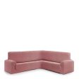 Sofa Cover Eysa JAZ Pink 110 x 120 x 600 cm For Sale