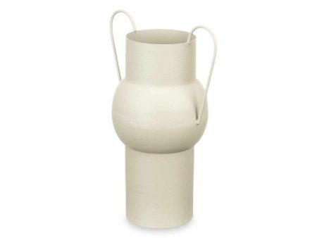 Vase Light brown Steel 22 x 32 x 14 cm (6 Units) For Cheap