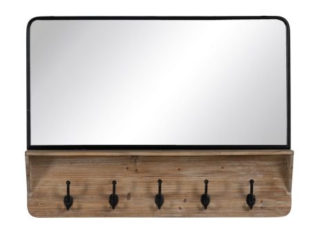 Wall mirror Black Beige 90 x 13 x 66 cm For Cheap