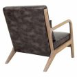 Armchair Alexandra House Living Brown Wood 83 x 74 x 66 cm For Cheap