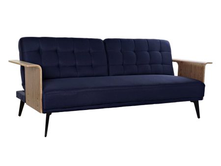 Sofabed DKD Home Decor Blue Brown Black Metal Modern Urban 203 x 87 x 81 cm Sale