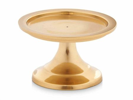 Candle Holder Golden Aluminium 10 x 6 x 10 cm (12 Units) Cheap