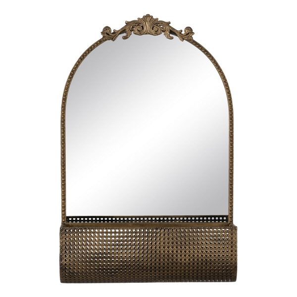 Wall mirror Golden 47 x 17,5 x 53 cm For Sale