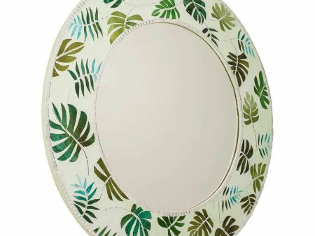 Wall mirror Alexandra House Living Green 80 x 2 x 80 cm Circle Cheap