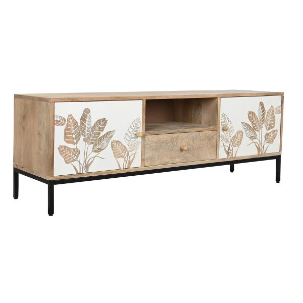 TV furniture DKD Home Decor Metal Mango wood (140 x 40 x 50 cm) Hot on Sale