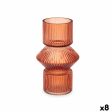 Vase Stripes Orange Crystal 9,5 x 16,5 x 9,5 cm (8 Units) Sale