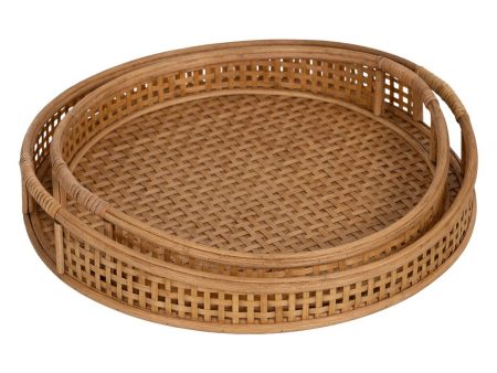 Tray Natural Bamboo 44,5 x 44,5 x 8,5 cm (2 Units) Cheap