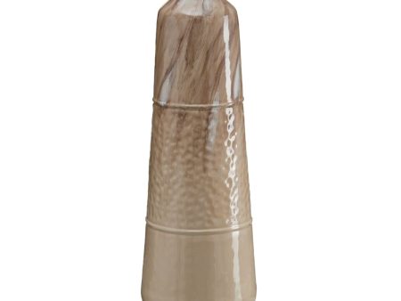 Vase Beige Iron 28 x 28 x 84 cm Online now