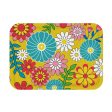 Tray Versa Yellow Polyethylene RPET 27 x 2,2 x 38 cm Flowers For Cheap