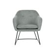 Armchair Home ESPRIT Black Green Metal 63 x 64 x 70 cm Sale