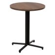 Table Black Natural MDF Wood 60 x 60 x 75 cm on Sale