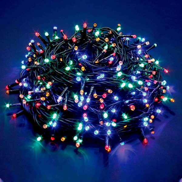 Wreath of LED Lights 37,5 m Multicolour For Cheap