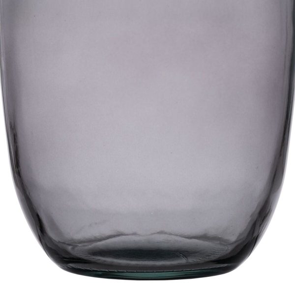 Vase Grey recycled glass 13 x 13 x 31 cm Online