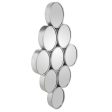 Wall mirror Alexandra House Living Silver Circle Cheap