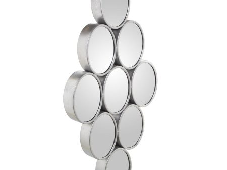 Wall mirror Alexandra House Living Silver Circle Cheap