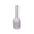 Vase Height Grey Steel 13 x 39 x 13 cm (6 Units) Hot on Sale