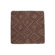 Cushion cover DKD Home Decor Brown Rhombus 50 x 1 x 50 cm Cheap