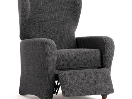 Armchair slipcovers Eysa JAZ Dark grey 90 x 120 x 85 cm Discount