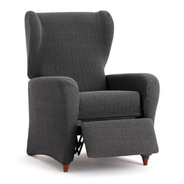 Armchair slipcovers Eysa JAZ Dark grey 90 x 120 x 85 cm Discount