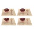 Sushi Set DKD Home Decor 14,5 x 14,5 x 31 cm Fuchsia Mandala Stoneware Oriental (16 Pieces) For Cheap