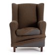 Armchair slipcovers Eysa TROYA Brown 80 x 100 x 90 cm on Sale