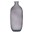 Vase Grey recycled glass 13 x 13 x 31 cm Online