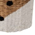 Basket Fox White Black Beige Natural Fibre 30 x 11 x 33 cm Online