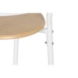 Table set with 4 chairs DKD Home Decor White Natural Metal MDF Wood 121 x 55 x 78 cm For Cheap