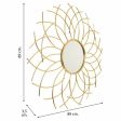 Wall mirror Alexandra House Living Golden 3 x 89 x 89 cm Circle For Discount