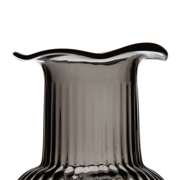 Vase Grey Glass 11,8 x 11,8 x 19 cm Hot on Sale